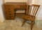 Ethan Allen Baumritter Chair and Desk