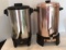 (2) Vintage West Bend Percolator Party Coffee Pots