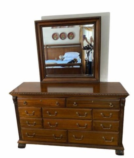 Dresser with Mirror by Virginia House