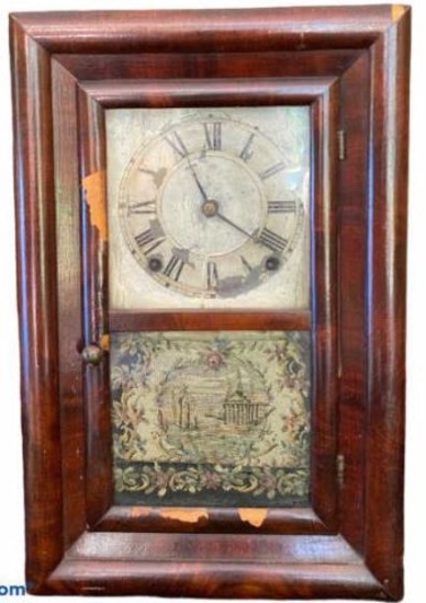 Antique Mahogany Mantle Clock,