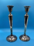 Pair of Sterling Silver Columbia Candle Holders,