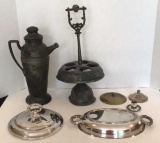 Assorted Silverplate and Brass Items