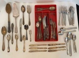 Assorted Silver Plate Flatware and Stainless