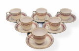 (6) Demitasse Cups & Saucers Yamaka China