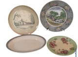 (3) Plates Including: 8 1/2” Plate (France), 10”