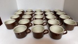 (23) Brown Coffee Mugs