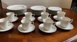 Set of Noritake “Chandon Platinum” China:  (8)