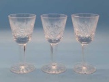 (3) Waterford Crystal “Lismore” Cordials