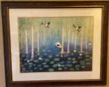 Framed and Triple Matted Gretchen McCoy Painting -