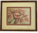 Framed and Double Matted Water Color by E. Norris