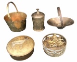 Assorted Decorative Brass Items