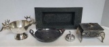 Assorted Metal Decorative Items: Gorham, etc