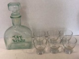 Decanter with (6) Glasses