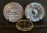 Assorted Glass: (1) Round Tray 13