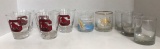 (10 Assorted Glasses: (5) UGA, (2) Advertising