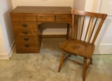 Ethan Allen Baumritter Chair and Desk