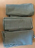 (15) Green & White Checked Tablecloths - 44”