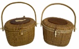 (2) Vintage Straw Pocketbooks