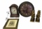 (2) Clocks, Picture, Bookends, Etc