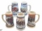 (6) Collectible Anheuser-Busch Steins: 1993, 1995