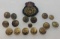 Assorted British Navy Buttons & Royal Patch