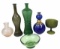 Assorted Colored Glass Items