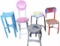 (3) Stools, Childs Chair, Stand