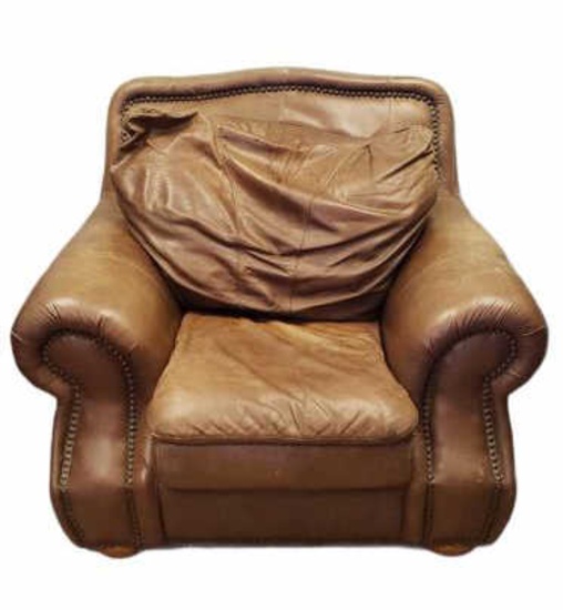 Leather Oversized Chair