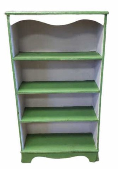 4-Shelf Wooden Bookcase