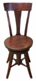 Swivel Piano Stool w/Back