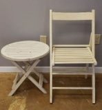Folding Chair w/Table