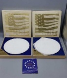 (2) Fenton Bicentennial Commemorative Plates: #1