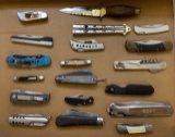 Assorted Pocket Knives: Solingen, Schroeder, Old