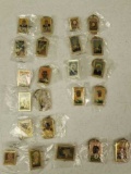 (23) USPS Black History Stamp Keychains & Pins