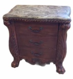 3-Drawer Marble Top Nightstand 32