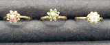 (3) 10k Gold Rings