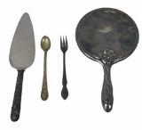 (4) Silver Plate Items: Pie Server William Adams