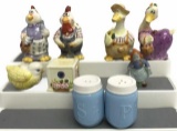(4) Assorted Salt and Pepper Shakers and Vintage