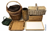 Assorted Baskets & Trays