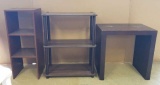 (2) Small Shelves & Side Table