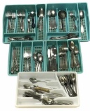 Assorted Stainless Flatware-Blue Trays Not