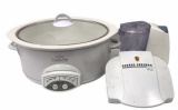 (3) Small Kitchen Appliances: Rival Crock Pot,