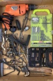 Electric Drill & Assorted Drill Bits