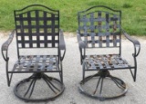 (2) Metal  Outdoor Chairs