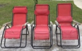 (3) Lounge Chairs