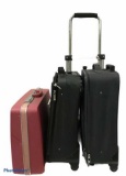 (3) Pieces of Luggage, Rolling Luggage Carrier