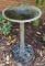 Metal Bird Bath 28” H, 16” D