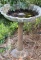 Metal Bird Bath—20 1/2” Diameter, 28” High