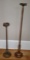 (2) Vintage Wooden Hat Stands, 36’’ Tall and 24