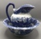 Victoria Ironstone Blue and White Pitcher and